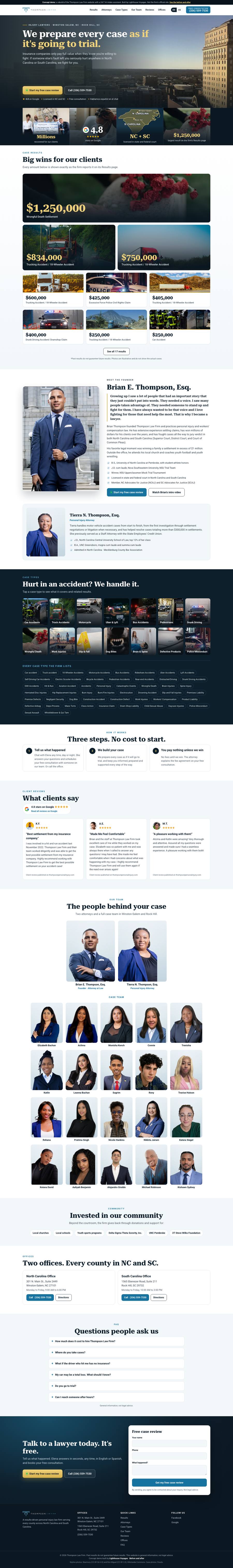 Rebuilt homepage, desktop, full page